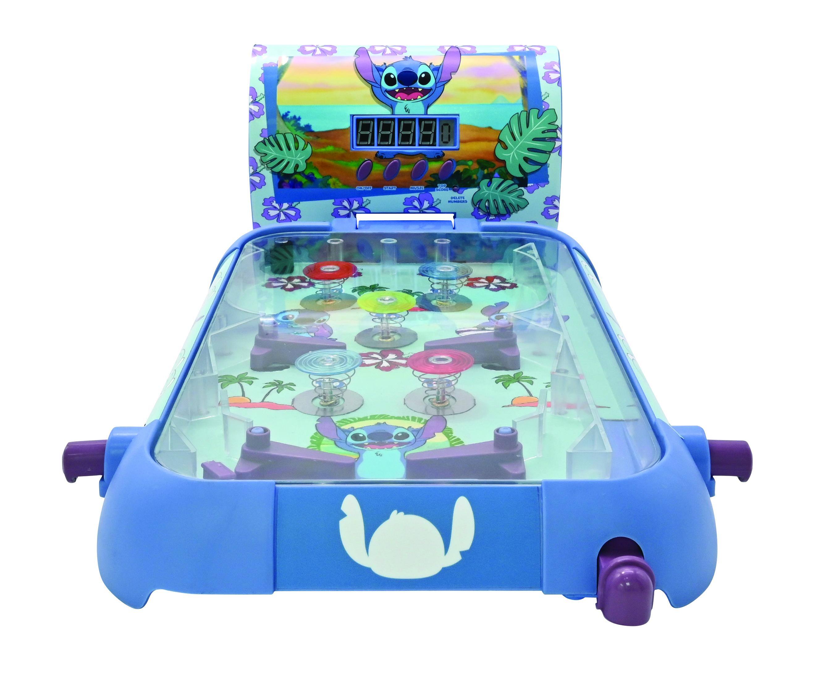 Alt View 2. Lexibook - Disney Stitch Electronic Table Pinball with Sounds, Lights & Digital Scoring.