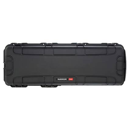 Front. NANUK - Nanuk 988 Wheeled Waterproof Case with Foam for Equipment Storage, Black.