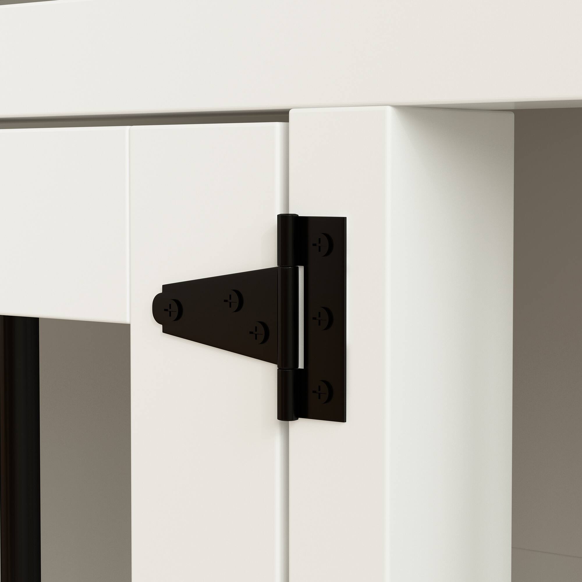 Alt View 5. FUFU & GAGA - 3-in-1 TV Stand Dog Crate Furniture - Multi-Pet Kennel Storage Drawers for Living Room.