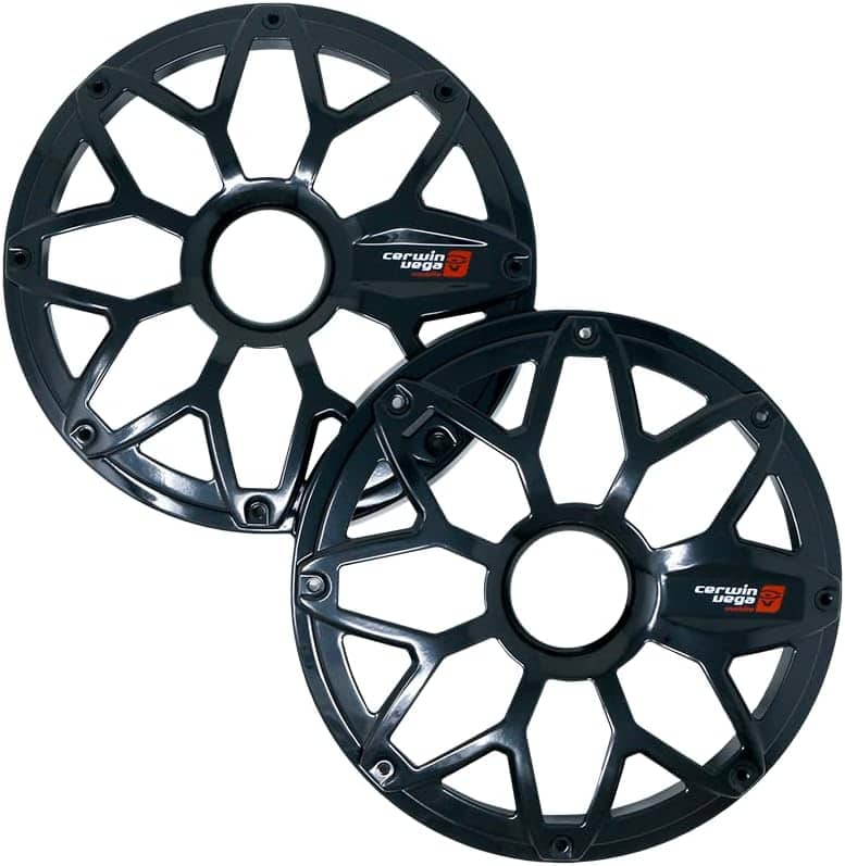 Cerwin Vega - SM65FBB 6.5″ Flush Mount Speaker Steel Grill with Powder Coating (Pair) - Black