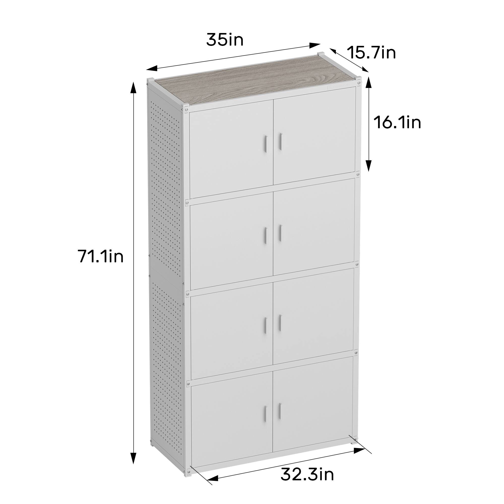 35in x 15.7in x 16.1in x 71.1in x 32.3in