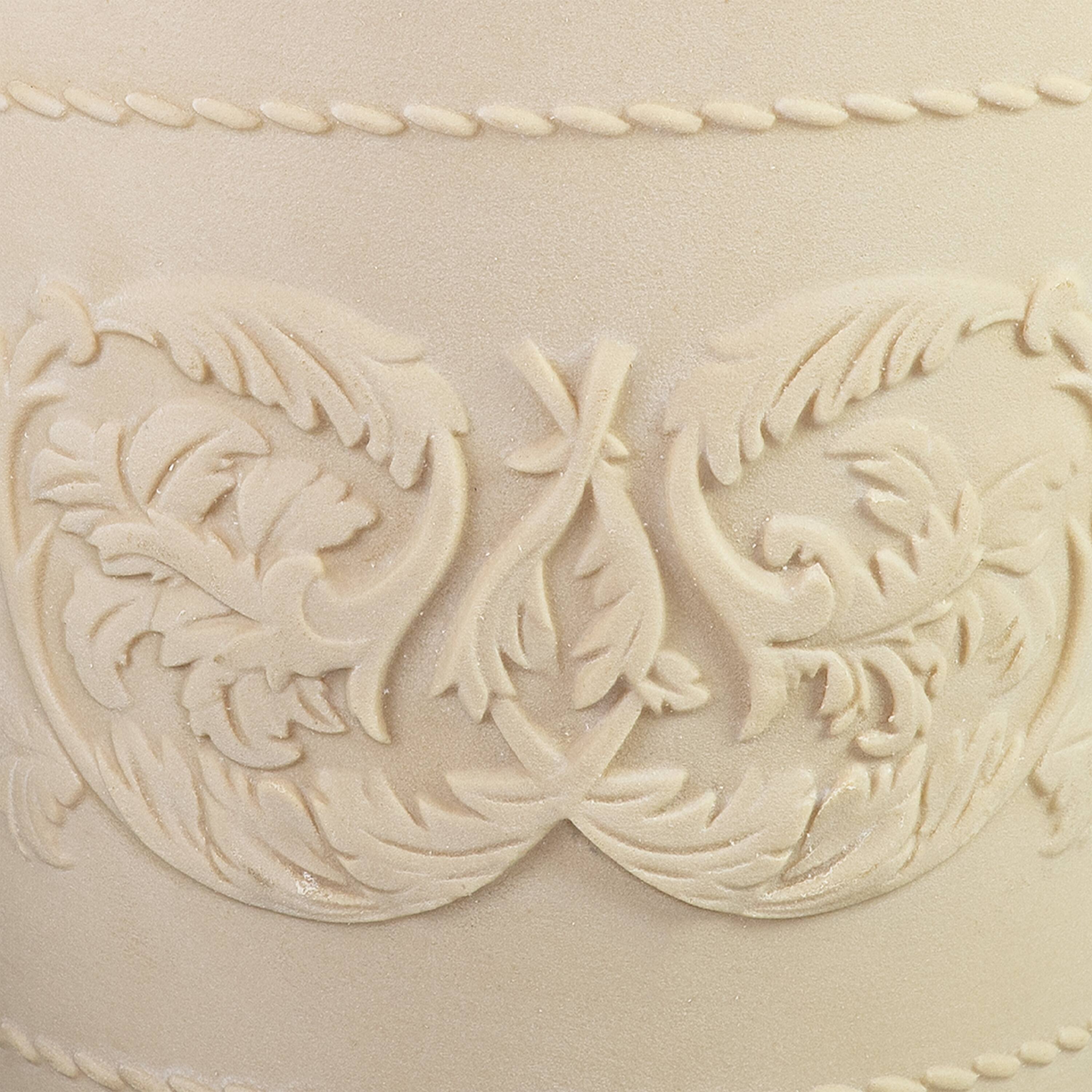 Alt View 10. Sunnydaze - 2pk 19.5 in Arabella Polyresin Outdoor Planter - Antique White.