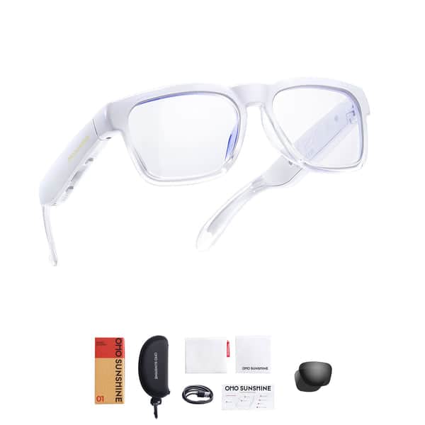 OhO sunshine Smart Glasses with Blue Light Blocking Lens, Open Ear