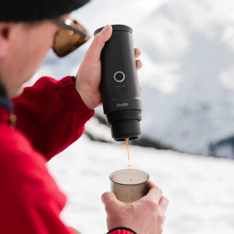 Alt View 2. Outin - Nano Portable Electric Espresso Machine Single Serve Coffee Maker - WHITE.