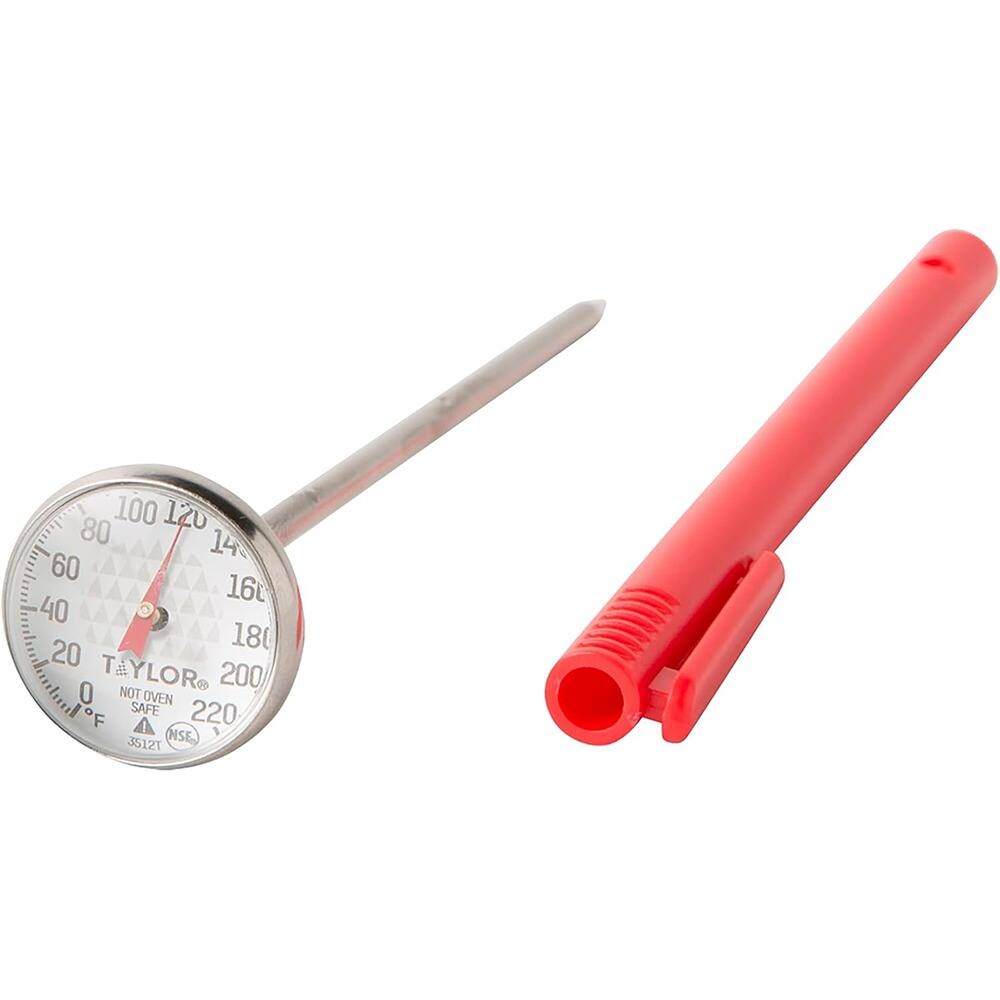 PARKER SLATER - Analog Instant Read Meat Thermometer, 1" Dial, Pocket Sleeve Clip