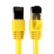 Front. Cables Direct Online - Cat8 Ethernet Cable 2FT, 40Gbps High-Speed RJ45 Shielded Copper Cord for Router, PC & Gaming - Yellow.