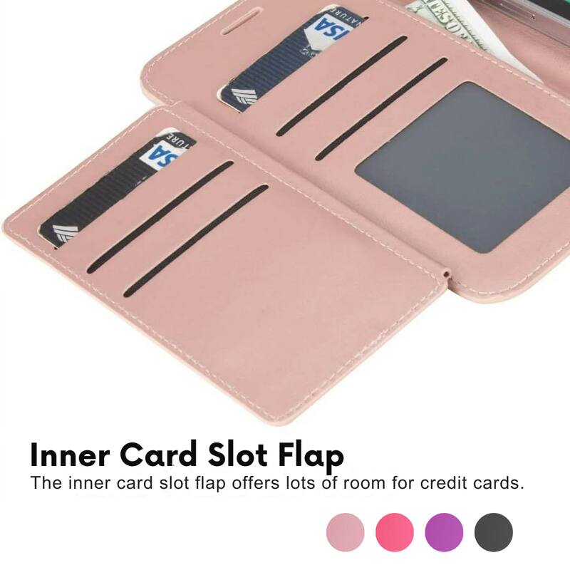 Inner Card Slot Flap  
The inner card slot flap offers lots of room for credit cards.