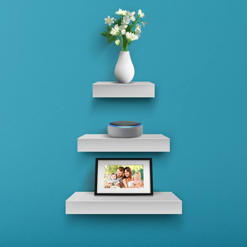 Alt View 1. Sorbus - Sorbus Wall Mount Corner Shelves, Square Hanging Wall Shelves Decoration, Perfect Trophy Display, - White.