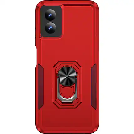 Front. SaharaCase - Raider Series ArmorPro Case for Motorola G Power 5G (2024) - Viper Red.