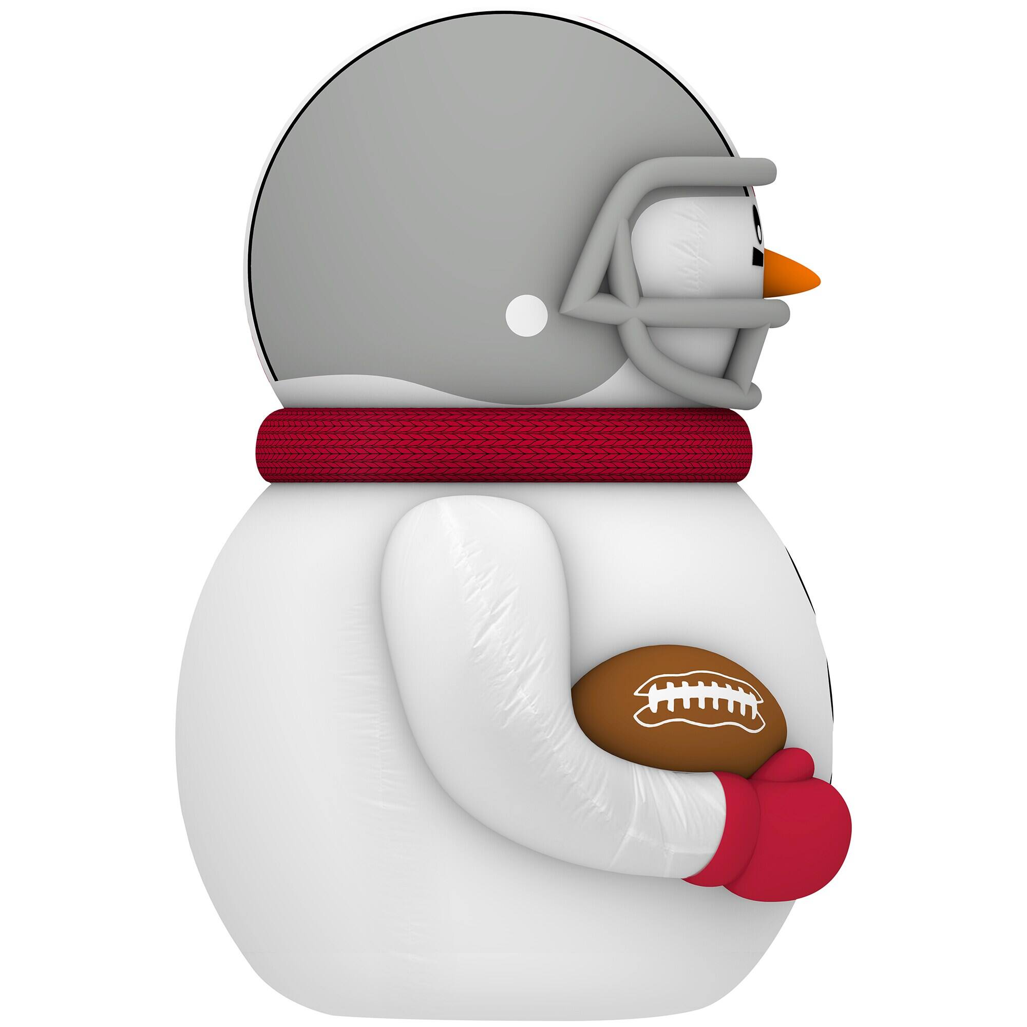 Alt View 2. Sporticulture - Ohio State Buckeyes 7' Inflatable Snowman Player - Gray.
