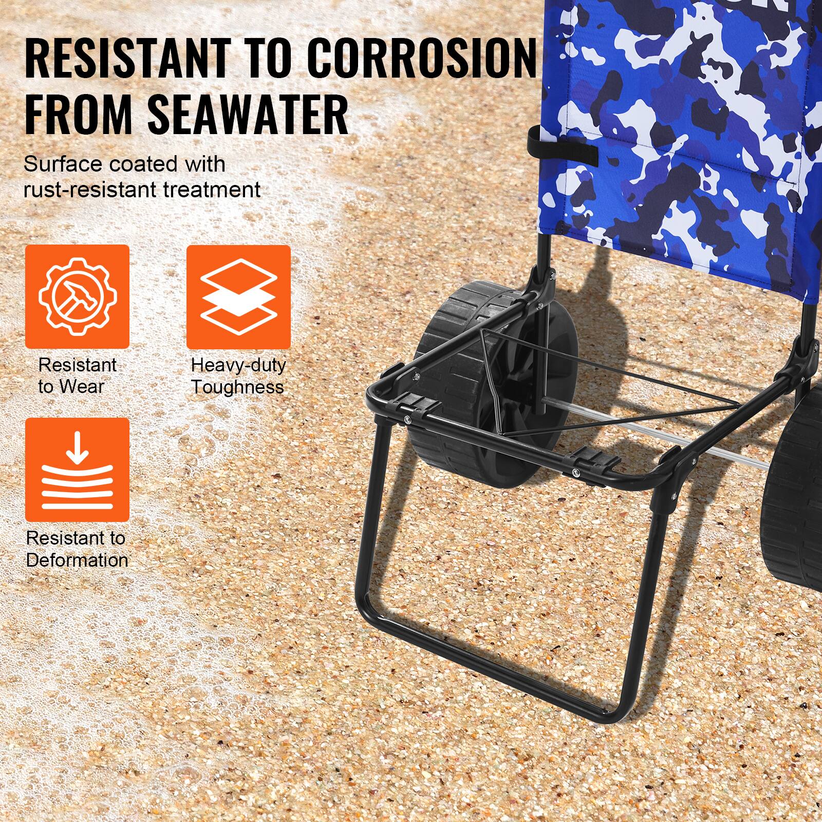 RESISTANT TO CORROSION FROM SEAWATER
Surface coated with rust-resistant treatment

Resistant to Wear
Heavy-duty Toughness
Resistant to Deformation