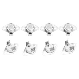 Unique Bargains - KSD301 Thermostat 110°C/230°F 16A Normally Open N.O Temperature Switch for Microwaves/Oven 8pcs Ceramic - Silver
