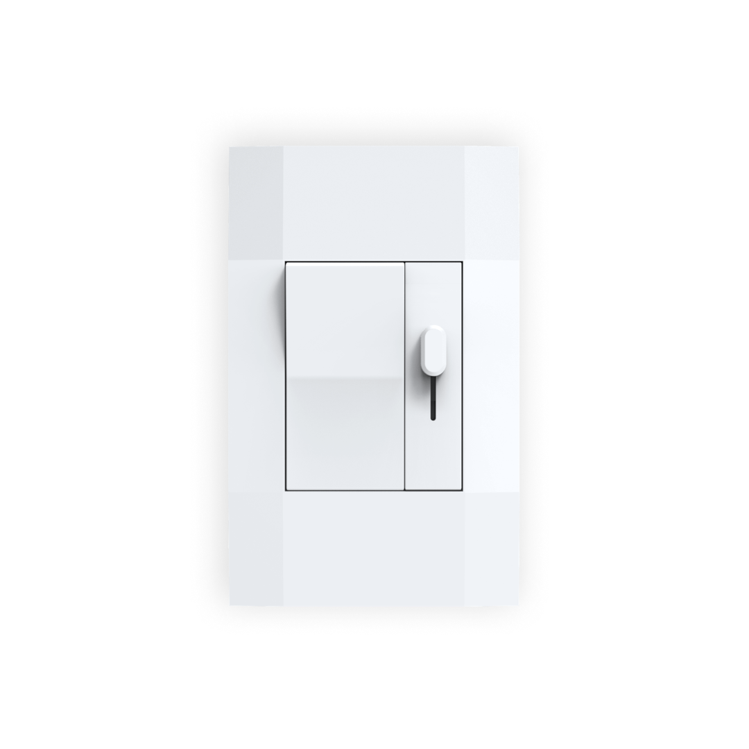 Front. Deako - Simple Ceiling Fan Controller - White.