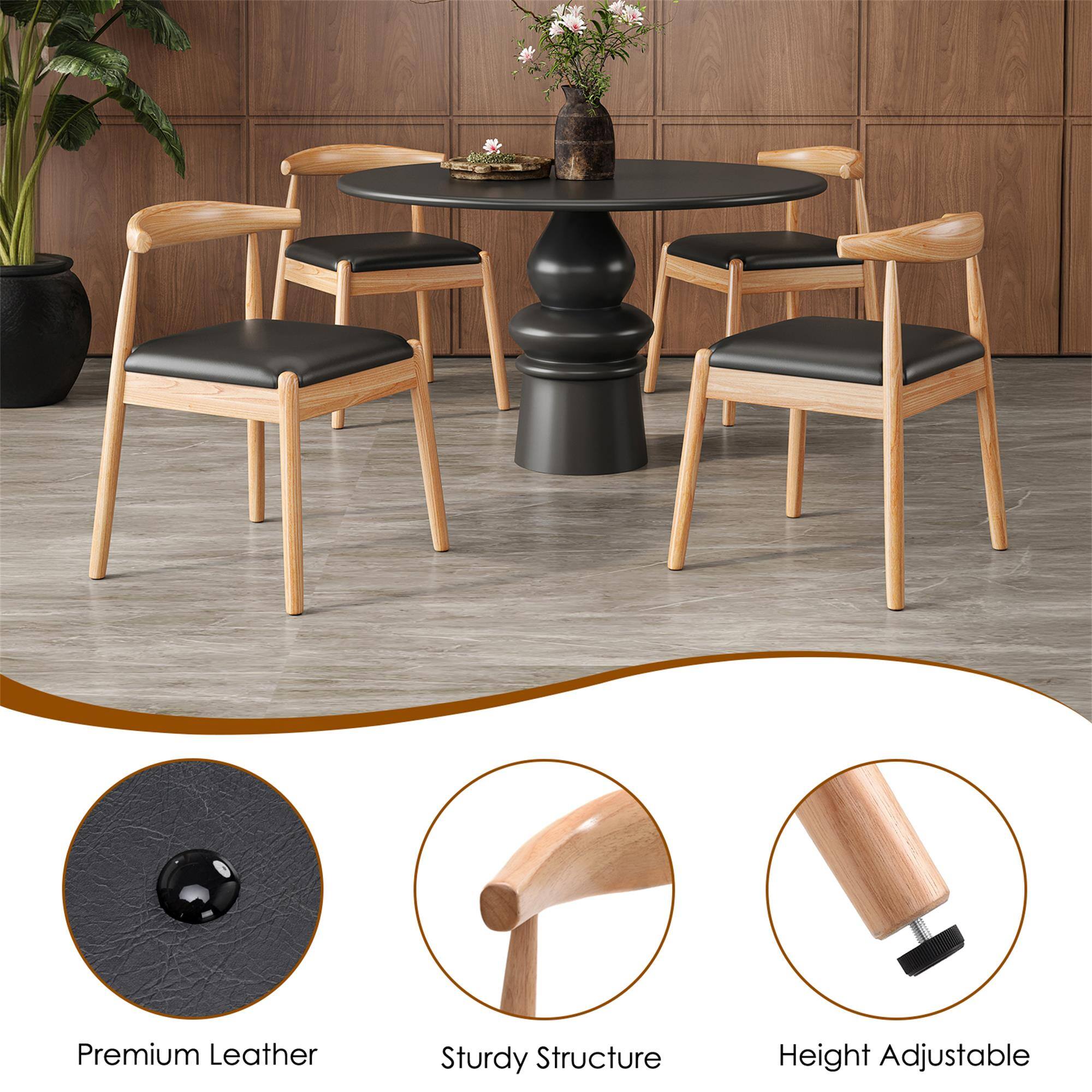 Premium Leather  
Sturdy Structure  
Height Adjustable