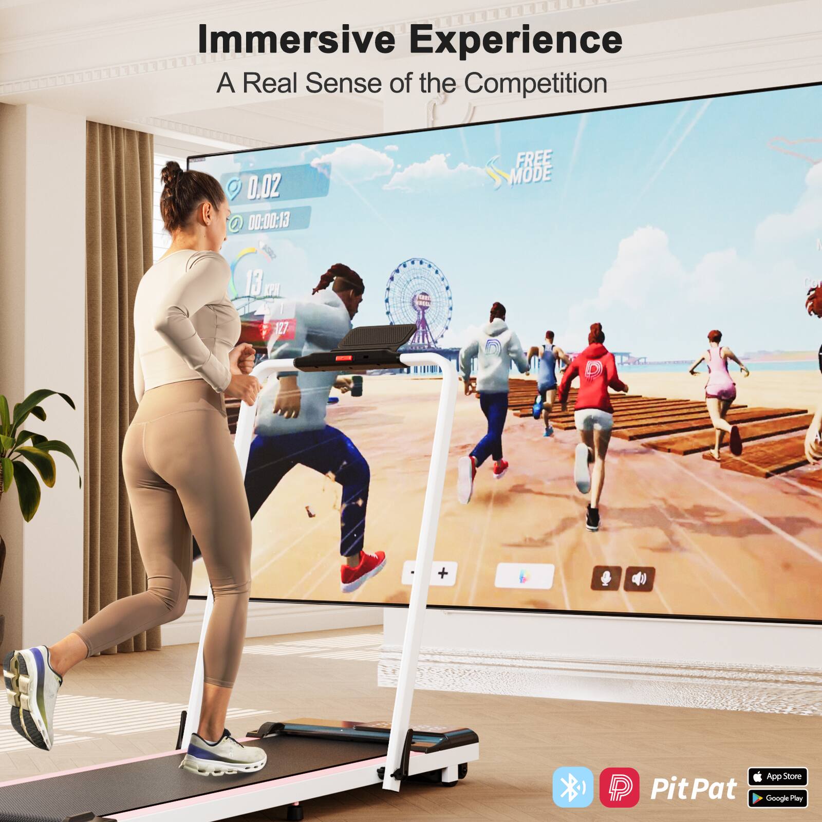Immersive Experience  
A Real Sense of the Competition  

0.02  
00:00:13  

FREE MODE  

PitPat  

App Store  
Google Play