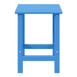 WestinTrends - Malibu 14" square outdoor Side table for Adirondack chair - Pacific Blue