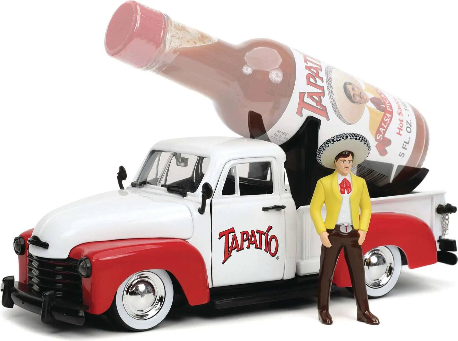 Jada Toys 1:24 Diecast 1953 Chevy Pickup with Tapatio Bottle