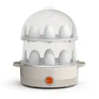Bella - 14-Count Egg Cooker - Oatmilk - Front_Zoom