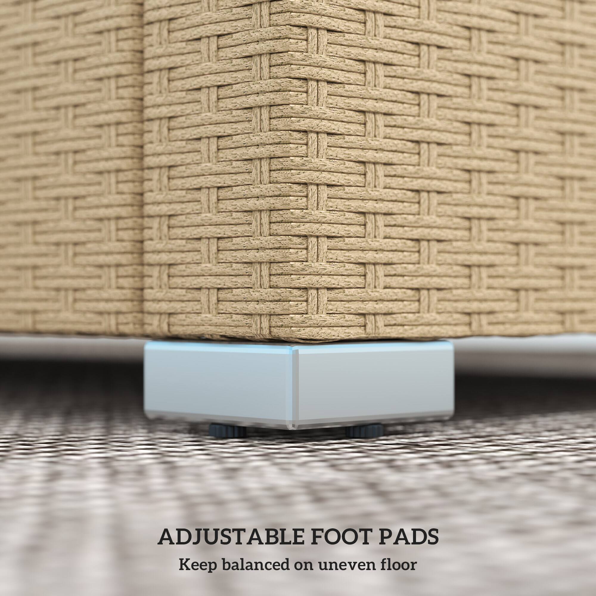 ADJUSTABLE FOOT PADS
Keep balanced on uneven floor