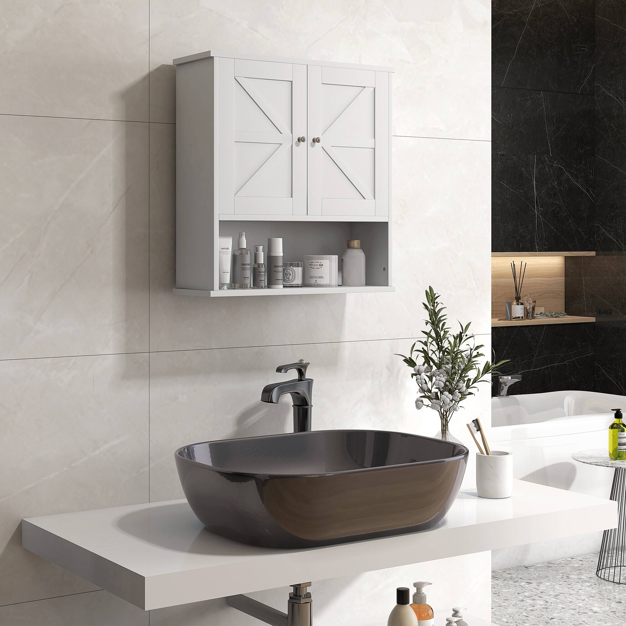 Alt View 1. Kleankin - Bathroom Medicine Cabinet - White.