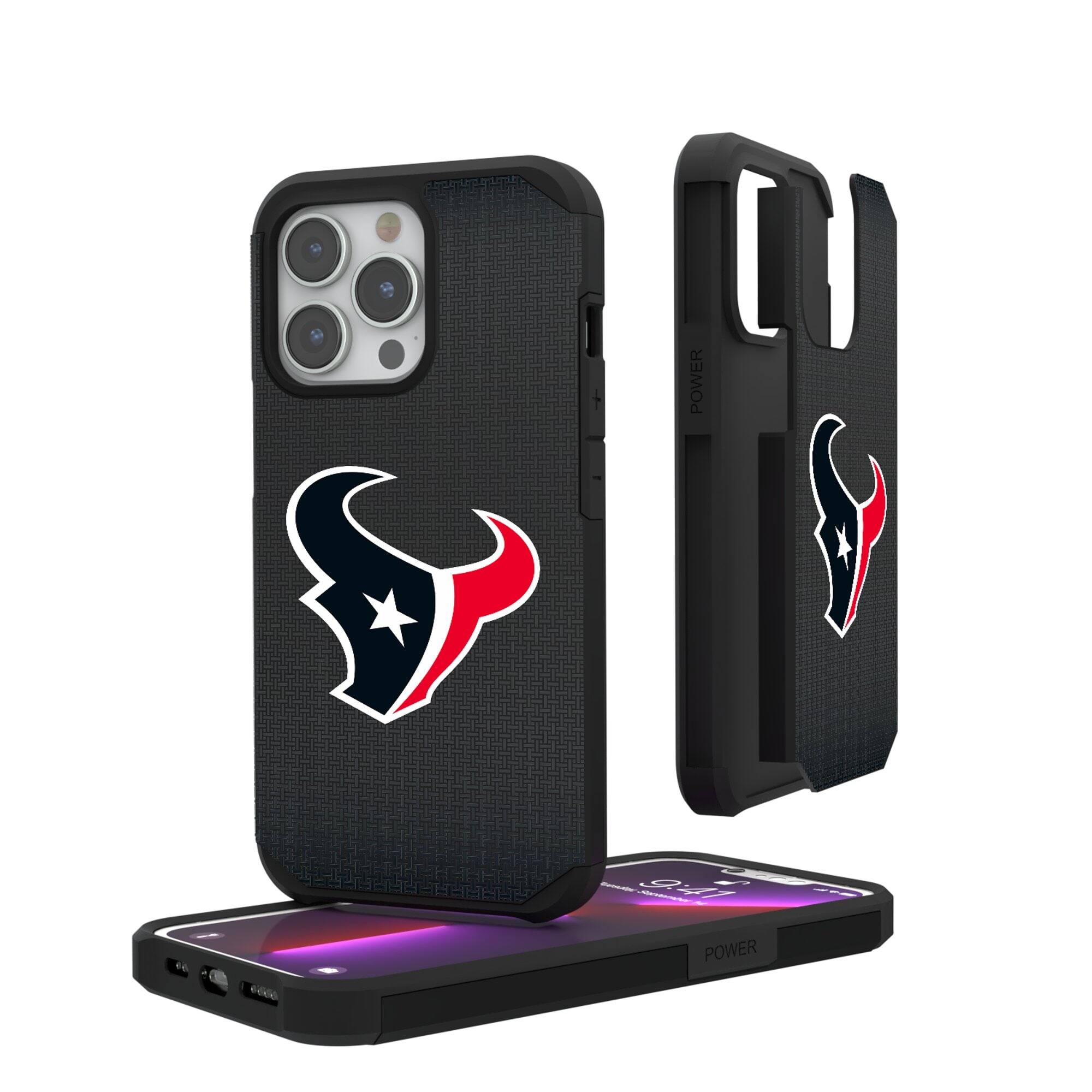 Keyscaper - NFL - Houston Texans - Linen Logo iPhone Rugged Case - 15 Pro - Black price history on PriceWatchPro