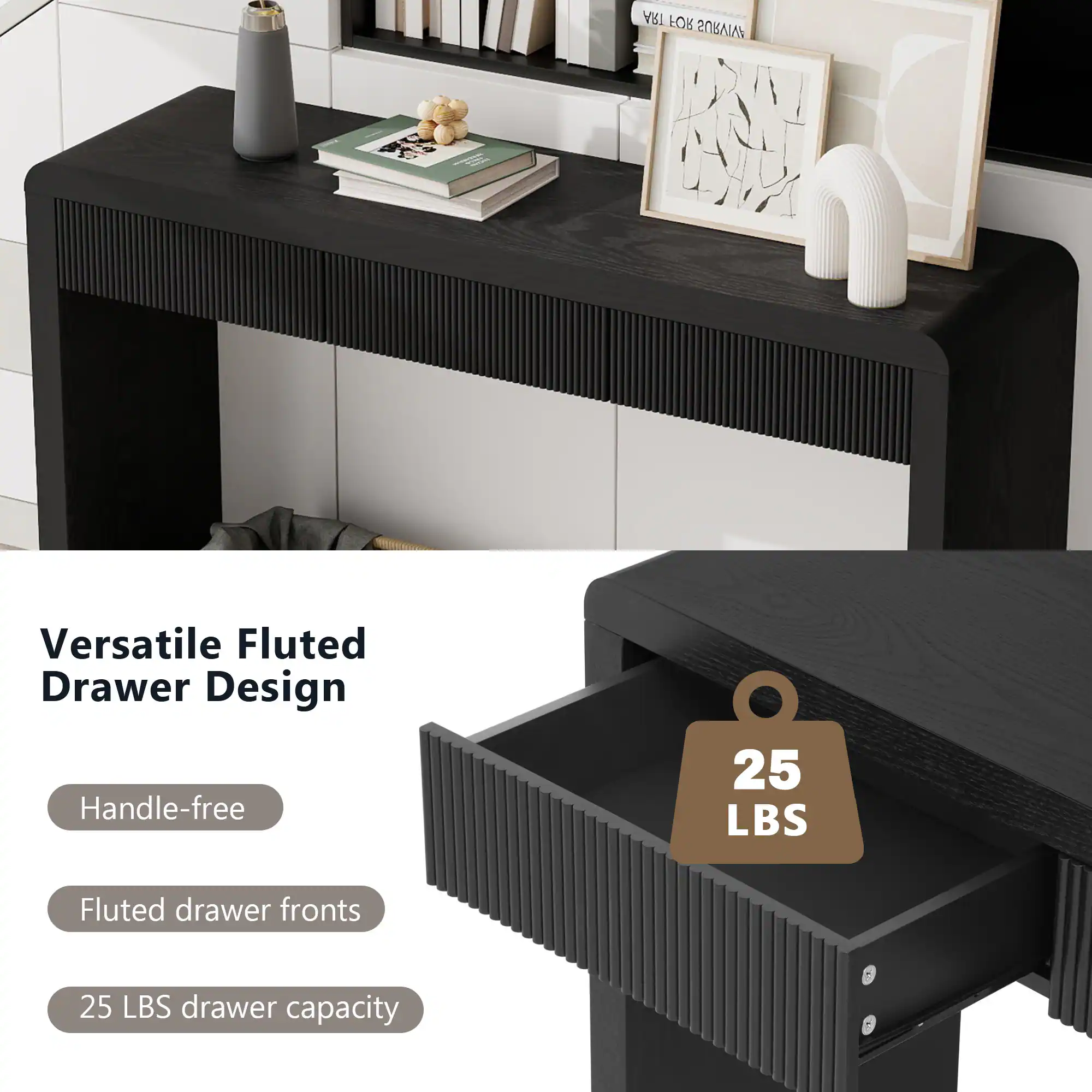 ART FOR SURVIVAL

Versatile Fluted Drawer Design
- Handle-free
- Fluted drawer fronts
- 25 LBS drawer capacity
