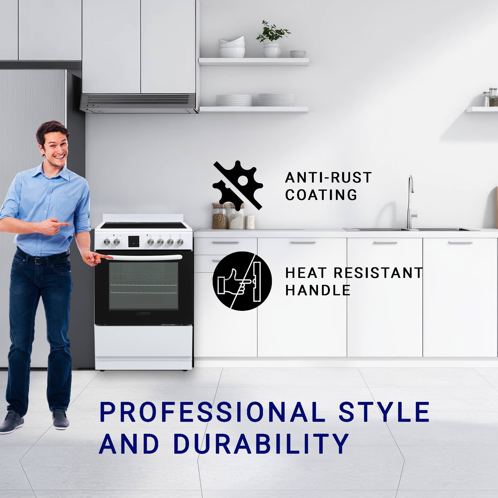 ANTI-RUST COATING  
HEAT RESISTANT HANDLE  
PROFESSIONAL STYLE AND DURABILITY