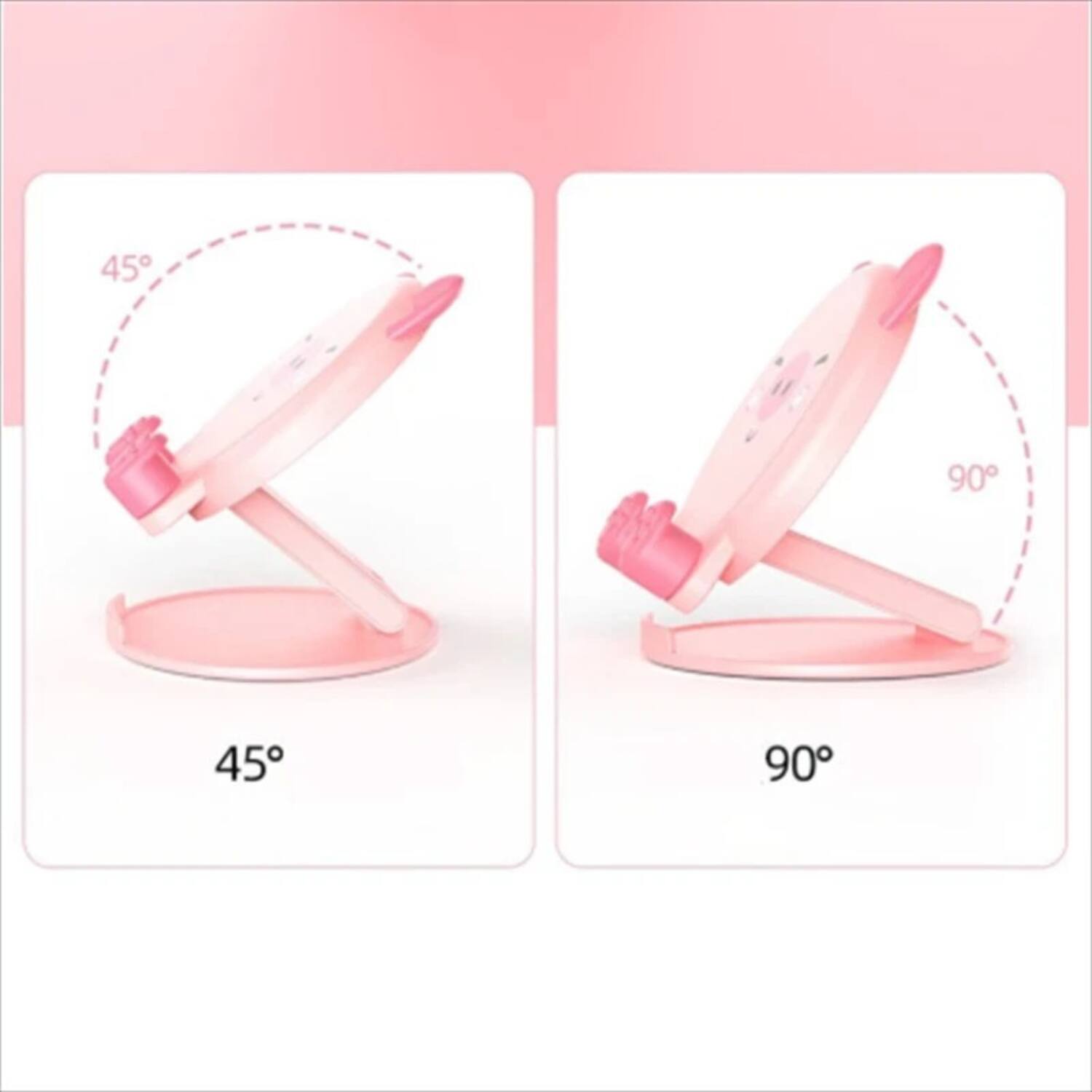 Back. Stock Preferred - Cute Cartoon Animal Phone Holder Pig - Pink.