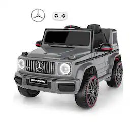 ANPABO - 12V 7AH Licensed Mercedes-Benz G63 Electric Car for Kids, Mercedes-Benz G63 Licensed Kids Ride on Toys - Gray