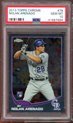 Nolan Arenado Rookie Card 2013 Topps Chrome #78 PSA 10