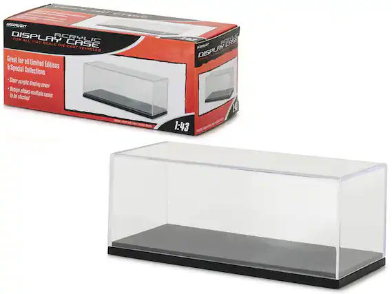 GREENLIGHT DISPLAY ACRYLIC CASE
FOR ALL 1:43 SCALE DIE-CAST VEHICLES
Great for all Limited Editions & Special Collections
- Clear acrylic display cover
- Design allows multiple cases to be stacked
1:43