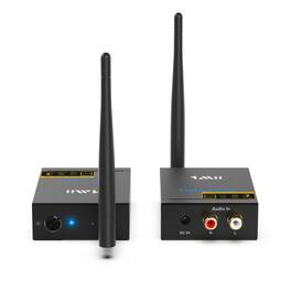 Dazzling Pops - ghz Wireless Audio Transmitter Receiver For Tv Long Range s Low Delay Hifi Adapter Kit Subwoofer powe - 2 in 1