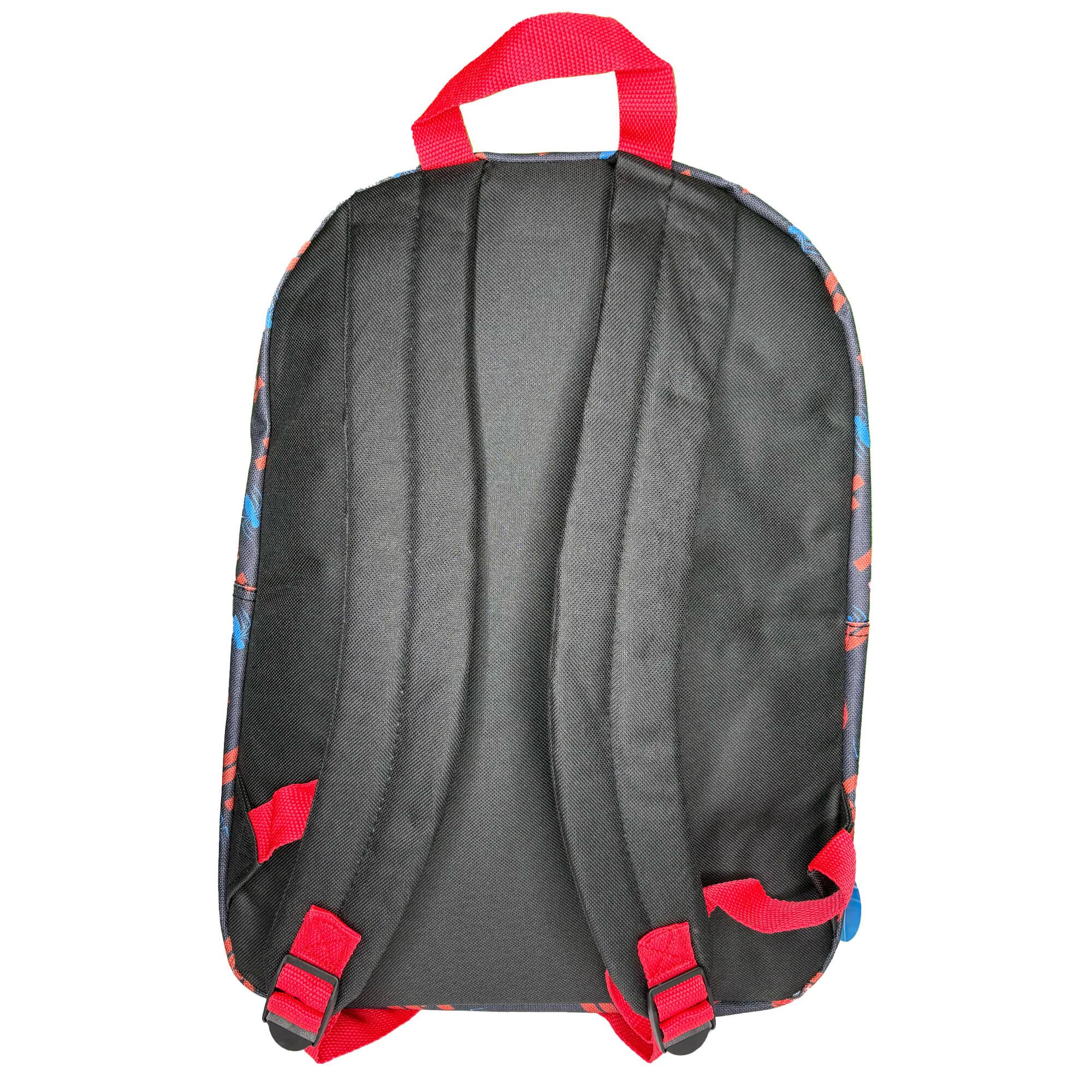 Alt View 2. UPD - Spiderman Heads All Over Nylon Kids Backpack 16" School Bookbag for and Boys - Multicolored.