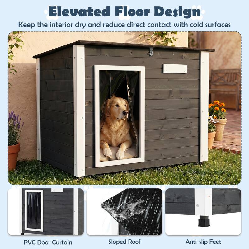 Elevated Floor Design  
Keep the interior dry and reduce direct contact with cold surfaces

PVC Door Curtain  
Sloped Roof  
Anti-slip Feet
