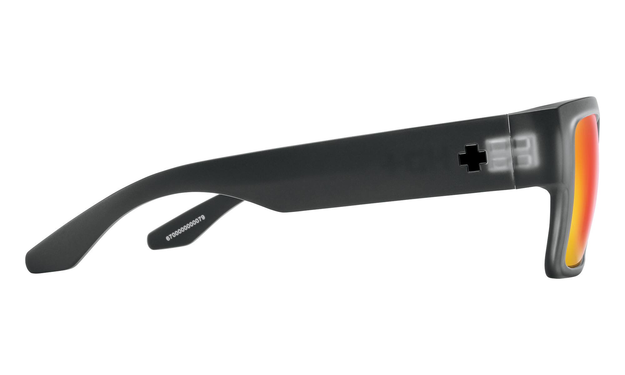 Left. Spy Optic - Spy Optic Cyrus Matte Black Ice Sunglasses (Happy Gray Green) - Black.
