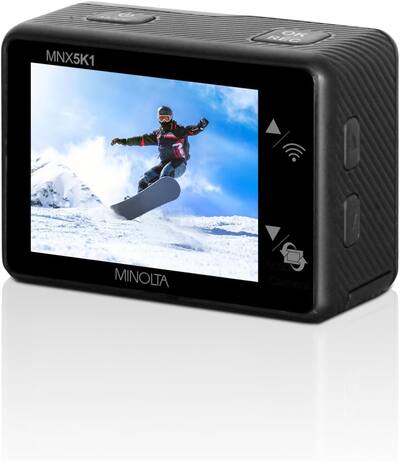 Minolta MNX5K1 5K Ultra HD, 24 MP Action Camera Kit, Waterproof Minolta MNX5K1 5K Ultra HD, 24 MP Action Camera Kit, Waterproof