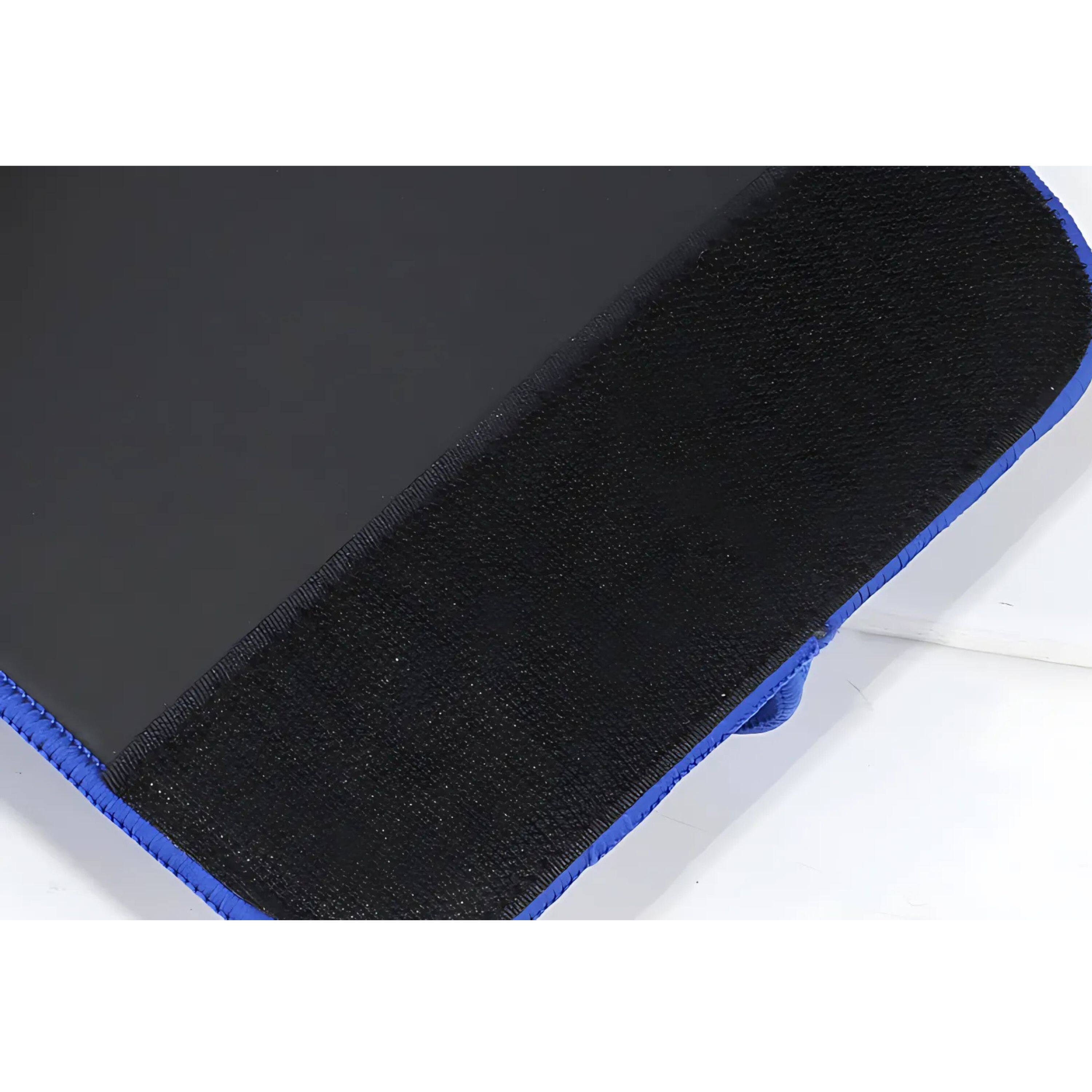 Left. Kitcheniva - Waist Trimmer Belt Sweat Band Wrap Fat Burner One Size - Blue.