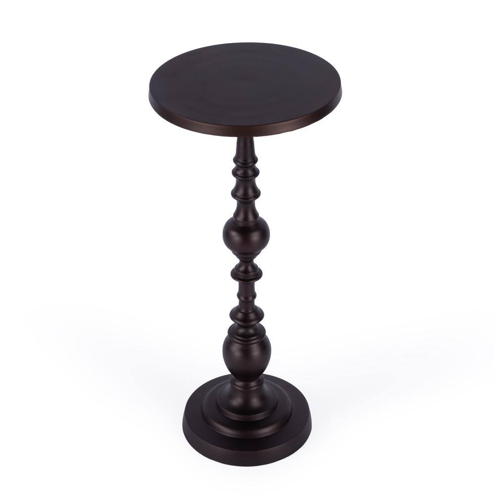 Alt View 1. Butler Specialty - Darien Outdoor Round Pedestal Side Table - Bronze.