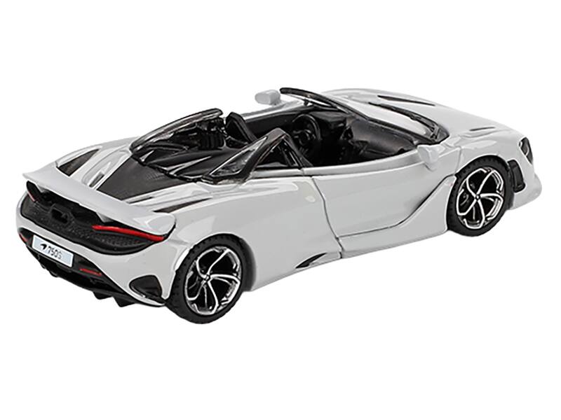 Alt View 2. True Scale Miniatures - McLaren 750S Spider Cirrus Gray Limited Edition 1/64 Diecast Model Car by Mini GT.