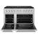 Angle. ZLINE - 48 in. Wide 8 Burner 6.7 cu. ft. Freestanding Paramount Dual Fuel Range with DuoPro Cooktop and Dual Ovens - Stainless Steel.