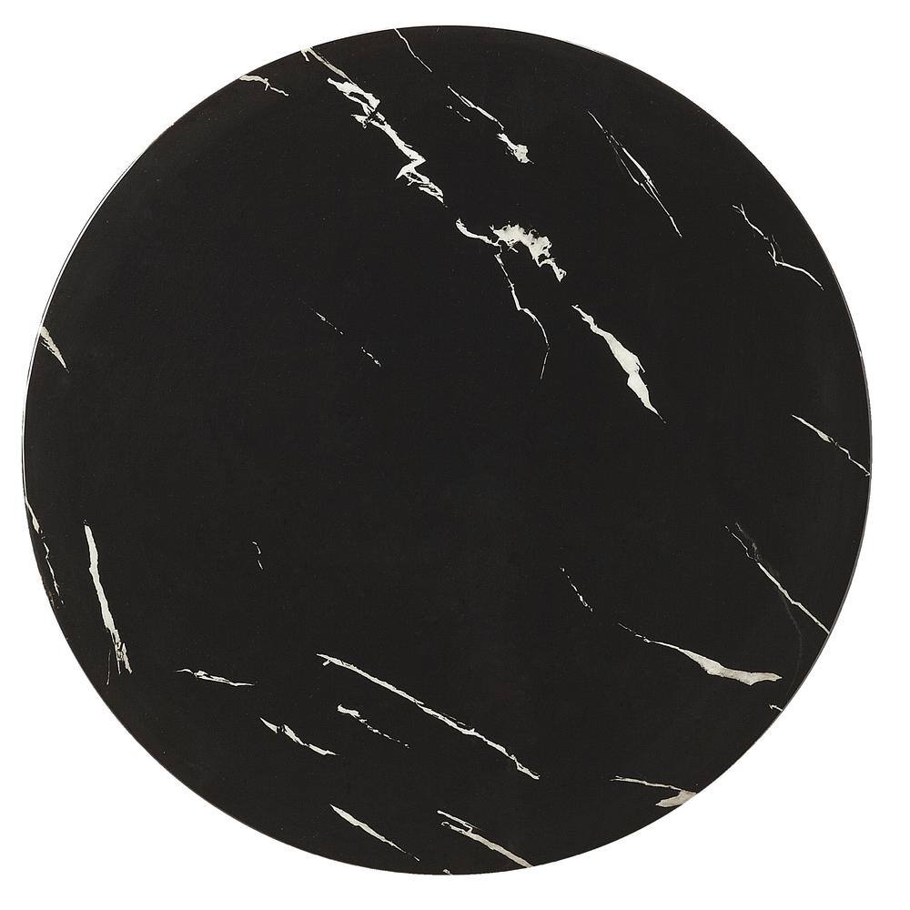 Back. Butler Specialty - Shounderia Marble Side Table - Black.