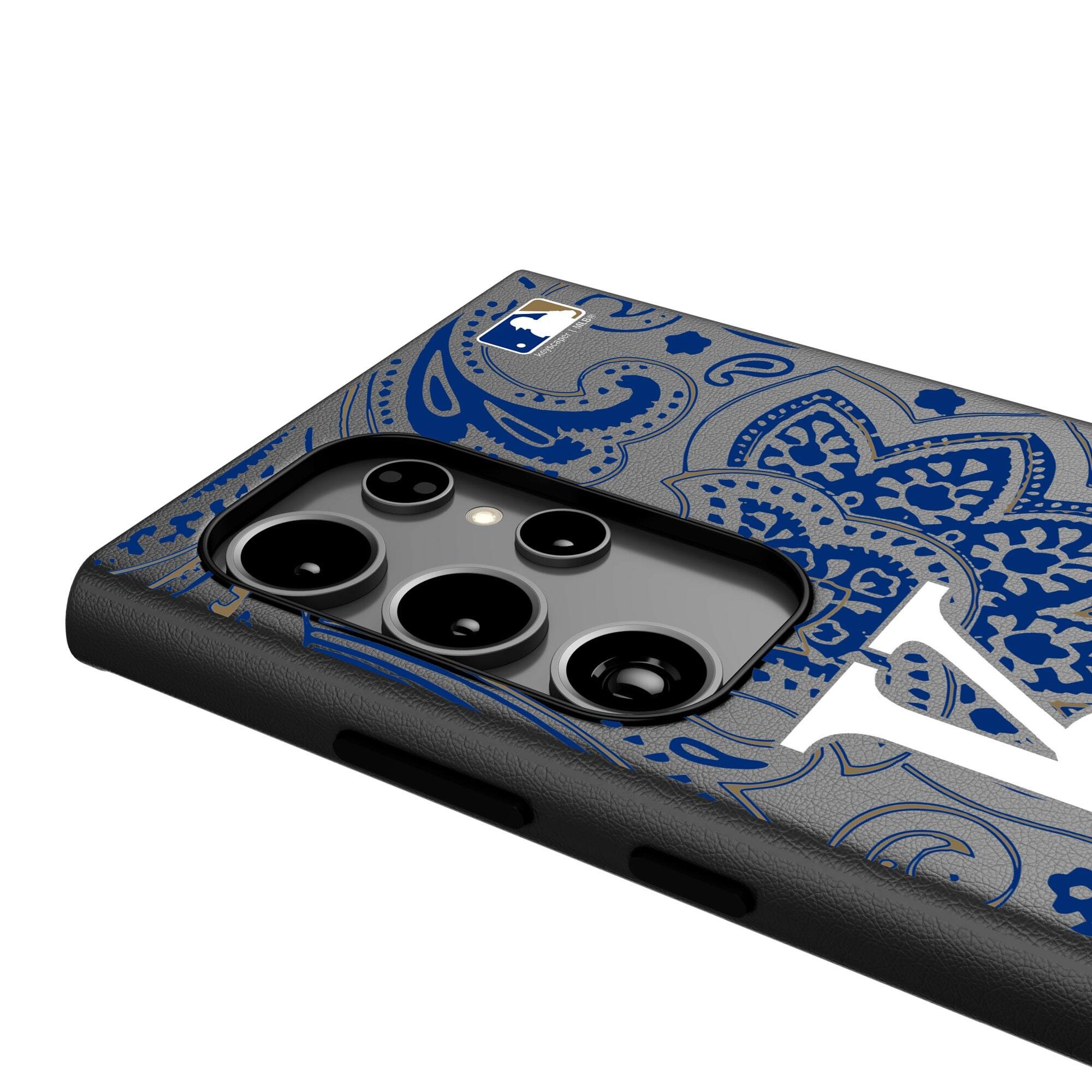 Alt View 3. Keyscaper - Kansas City Royals Paisley Galaxy Magnetic Bump Case - S24 - Black.