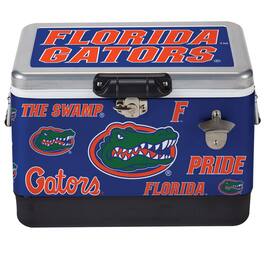 Indigo Falls - Florida Gators 36-Can Medley Metal Cooler - Silver