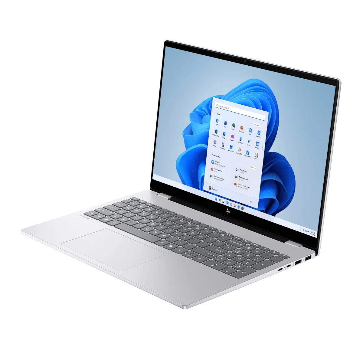 Angle. HP - HP OmniBook 7 Laptop | 16" Display | Intel Core 9 270H | 32GB | 2TB | W11H - Silver.