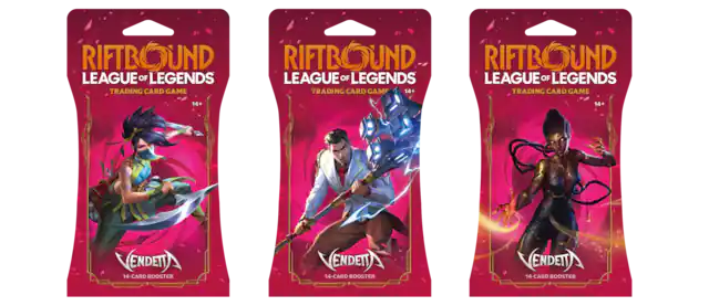 RIFTBOUND LEAGUE OF LEGENDS TRADING CARD GAME 14+
14-CARD BOOSTER
ENDETTA