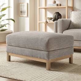 Modway - Roscoe Upholstered Ottoman - Pewter