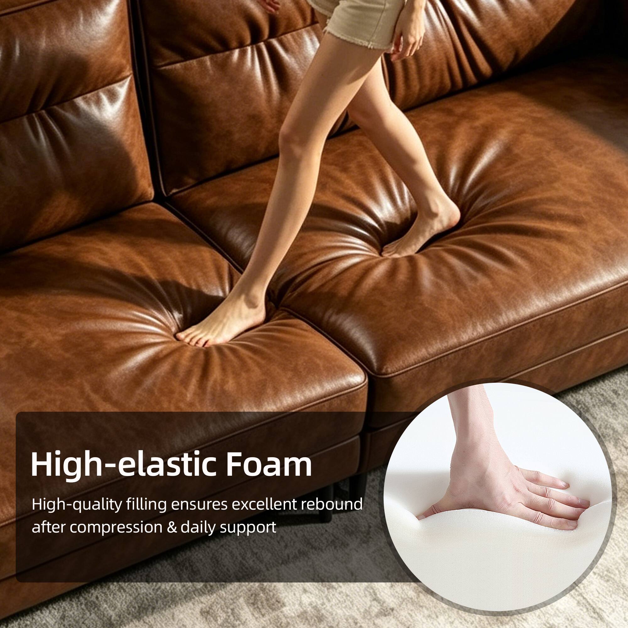 High-elastic Foam  
High-quality filling ensures excellent rebound after compression & daily support
