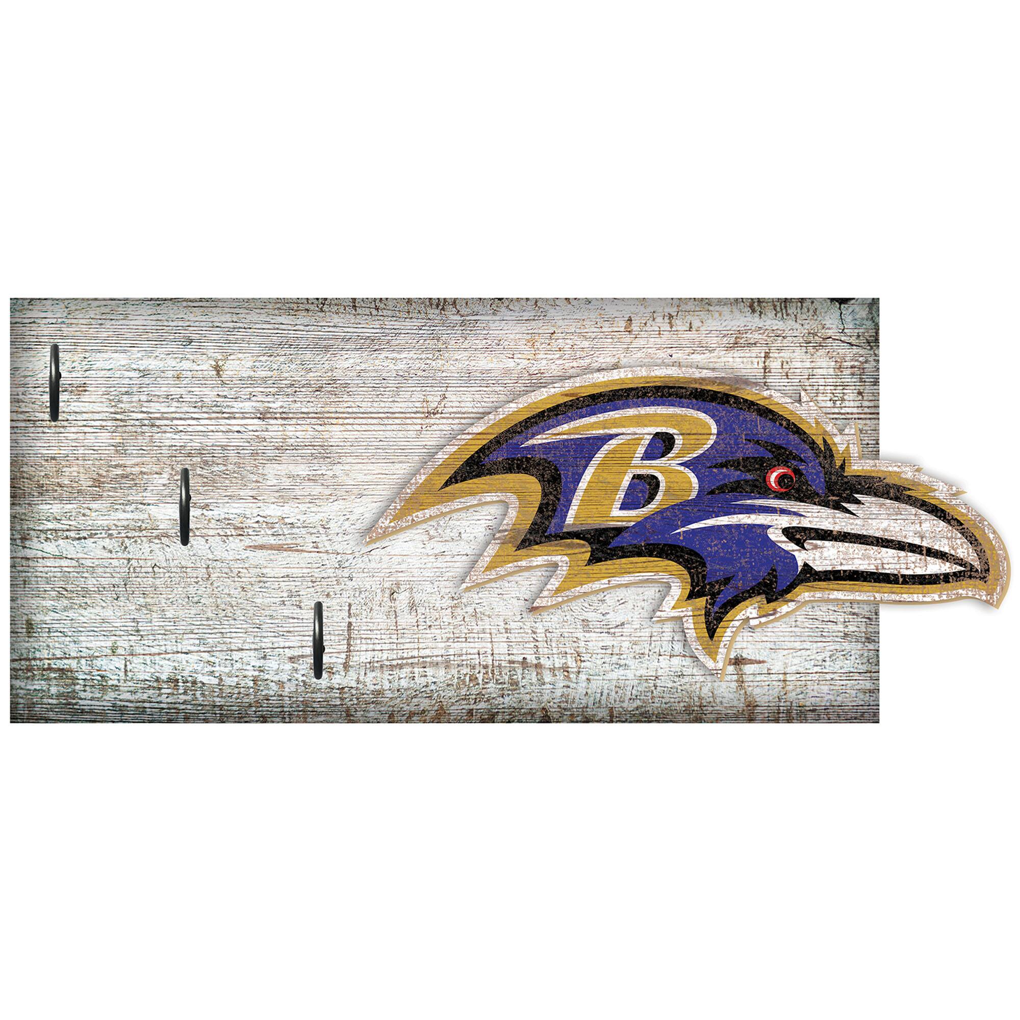 Baltimore Ravens 6" x 12" Mounted Key Holder