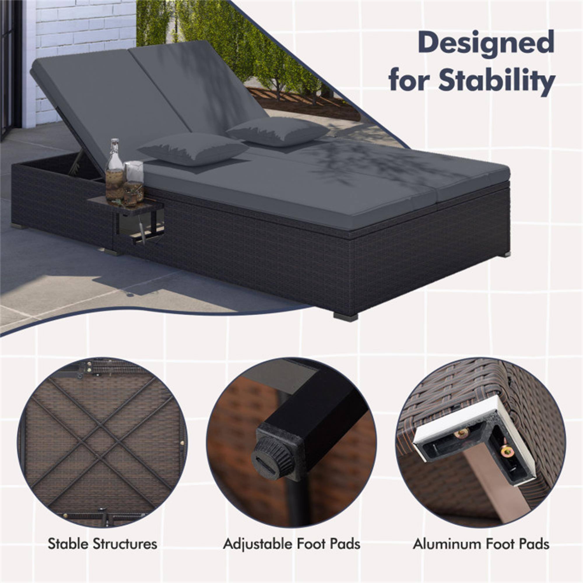 Designed for Stability

- Stable Structures
- Adjustable Foot Pads
- Aluminum Foot Pads