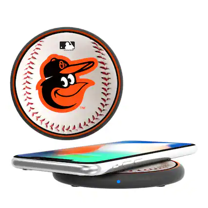 Front. Keyscaper - Baltimore Orioles Wireless Charging Pad - Multicolor.